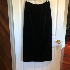 Vintage Black Velvet Skirt